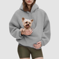 Wholesale loose sweatshirts with pet carrier pockets