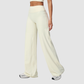 High-waisted wide-leg sweatpants