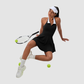 Wholesale Color Block Lapel Tennis Dress