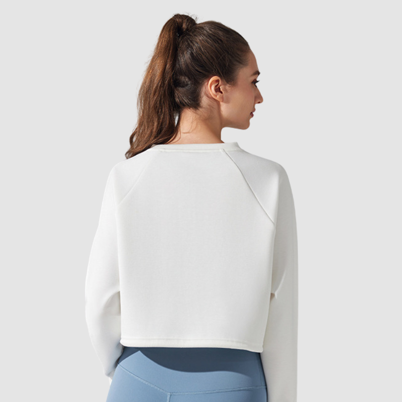 Wholesale Loose Drawstring Round Neck Yoga Sweatshirt