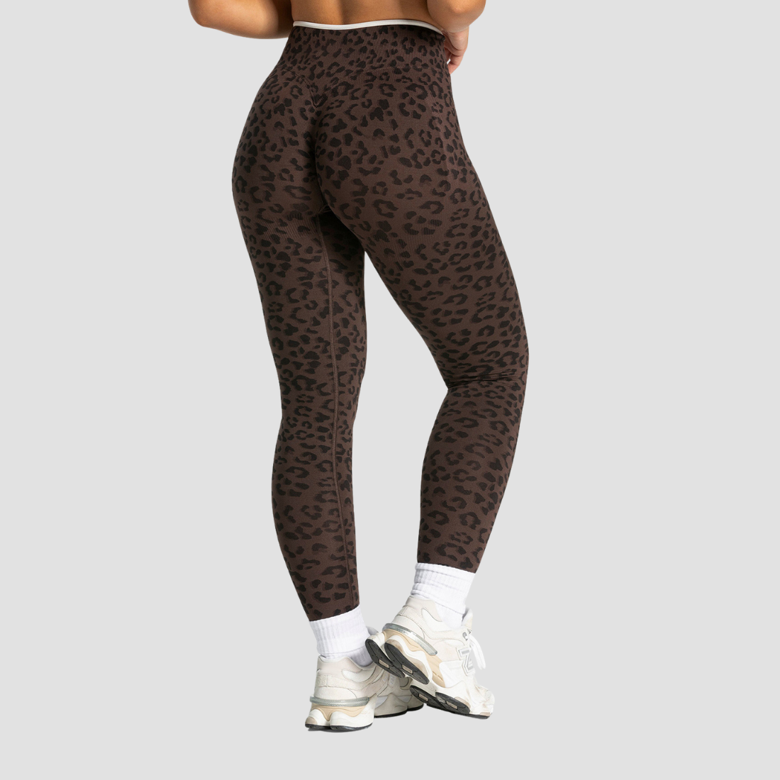 Wholesale Women's Seamless Leopard Print High-Waist Yoga Leggings