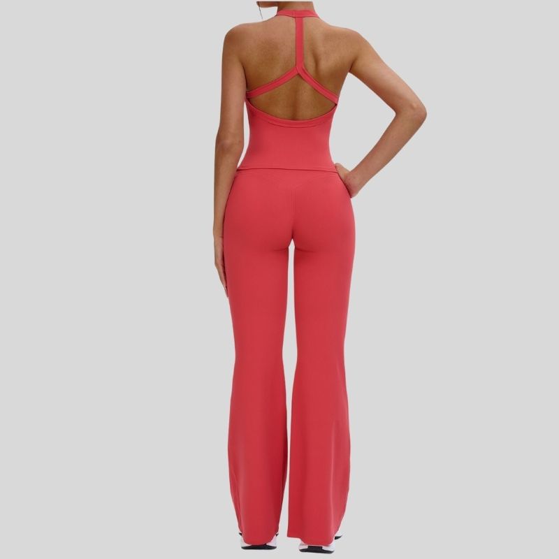 Wholesale Halter tank top + Sports Flared Pants