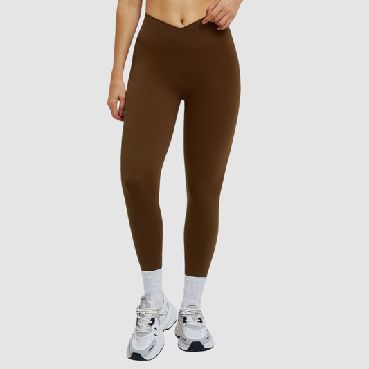 Wholesale high-waisted cross-waist leggings | Wonderxfans bulk activewear