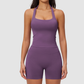 Wholesale Seamless Racerback Tank Top & High-Waist Biker Shorts Set – Quick-Dry Yoga 2-Piece