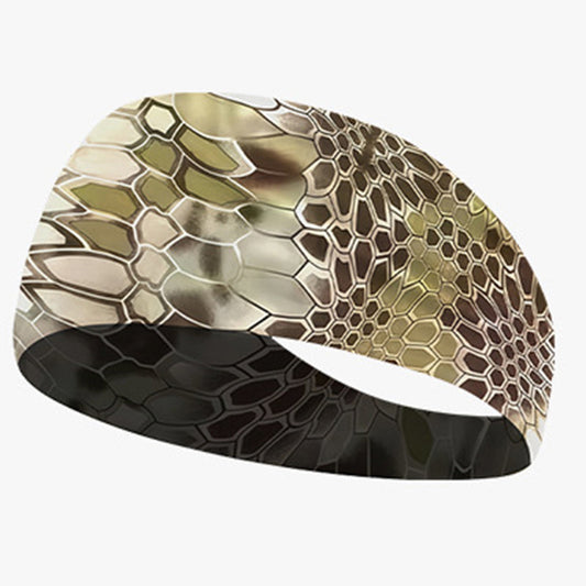 Quick-dry wide elastic sweat-absorbent sports headband