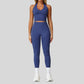 Nahtloser Halternkopf -Yoga BH + Legging Set