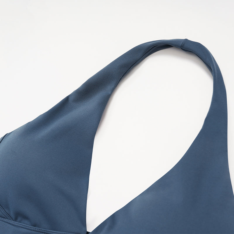 Halter back sports bra