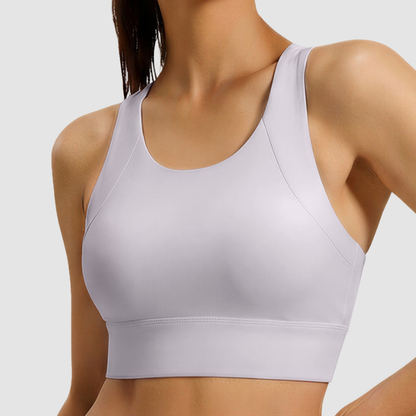 Wholesale racer shape back sports bra