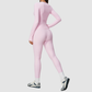Wholesale Women's Nylon Spandex Activewear Set – Long Sleeve Tops & Leggings