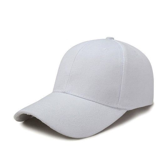 Adjustable solid color light plate baseball cap peaked cap