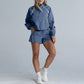Wholesale Contrasted color Full zipper jacket | Wonderxfans bulk activewear