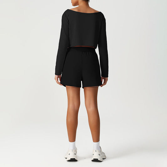 Wholesale Quick-Drying Cropped Long Sleeves + | Wonderxfans bulk activewear
