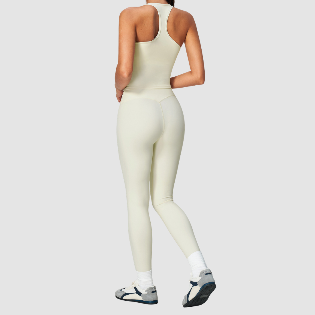 Wholesale Women's Nylon Spandex Pilates Set – Tank & Leggings