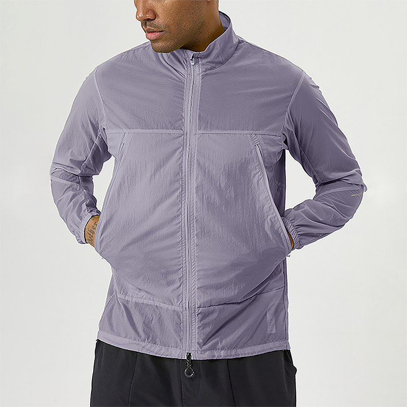 Wholesale Men's Lightweight Breathable Outdoor Sun Protection Jacket – Quick-Dry UPF50+ Sportswear