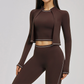 Zippered tight quick drying sports jacket