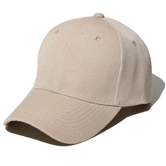 Adjustable solid color light plate baseball cap peaked cap
