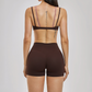 Naked and beautiful back bra + quick drying shorts 2-piece set