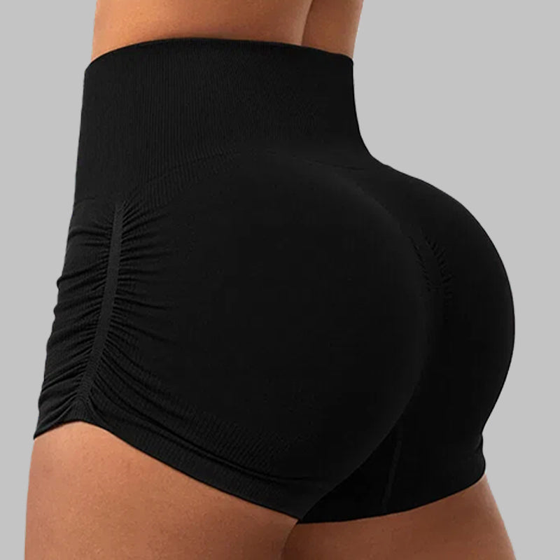 Side-pleated sport shorts