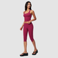 Wholesale Women's I-shape back Vest + Mid-Length Shorts Set - Butt-Lifting Yoga Gym Activewear