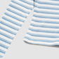 Wholesale Women's Stripe Yoga Set: Zip Stand-Collar Jacket & Shorts