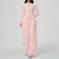Wholesale Women's Stand-Collar Zip Jacket & Wide-Leg Pants Yoga Set