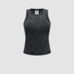 Wholesale Women’s Washed Racerback Tank – Cropped Cotton Blend Streetwear Top