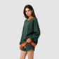 Wholesale Women’s Fleece-Lined Contrast Mock-Neck Sweatshirt