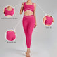 Color-Blocked Sports Bra + High-Waisted Leggings 2-Piece Set