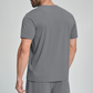 Wholesale Men's Drop-Shoulder Round-Neck Athletic T-Shirt – Breathable Workout Tee