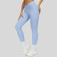 Pleated waistband sport leggings