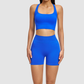 Wholesale women's racerback solid color vest+high | Wonderxfans bulk activewear