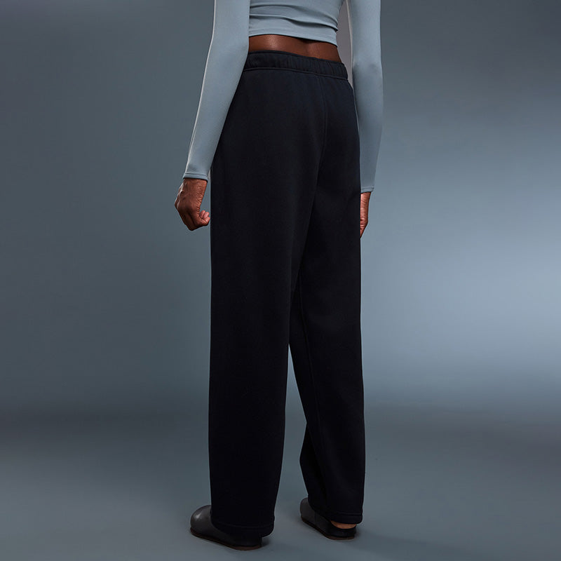 Fleece-Lined Straight Leg Pants