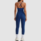 Women's Activewear Padded Sleeveless Top & Straight-Leg Pants Yoga Set