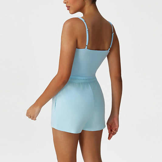 Wholesale V-Neck Crop Top + Loose | Wonderxfans bulk activewear