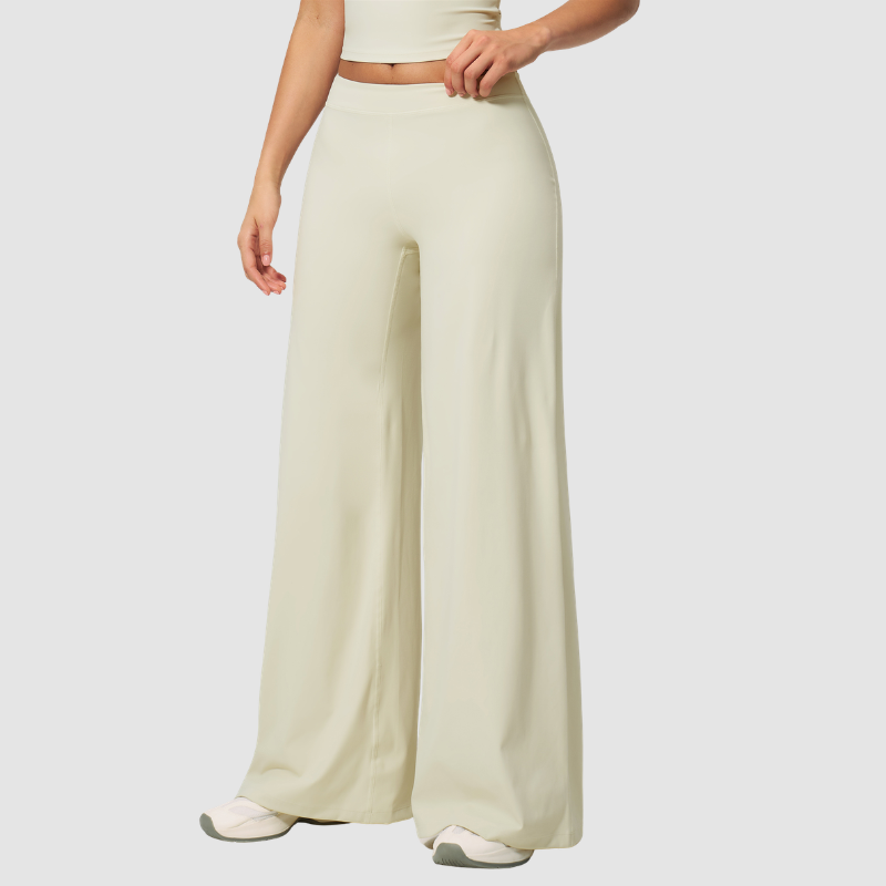 Women's Solid Color Loose Casual Thin Straight Wide-Leg Pants