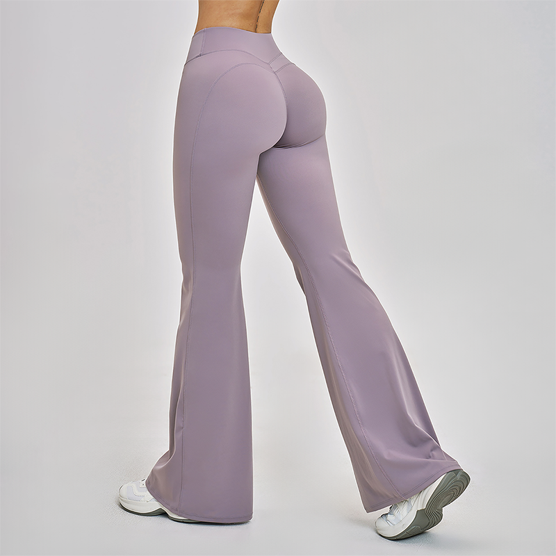 Wholesale High Waist Flaming Wide Leg Yoga Pants