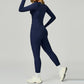 Long sleeve Sports top + High-waisted leggings 2-Piece Set
