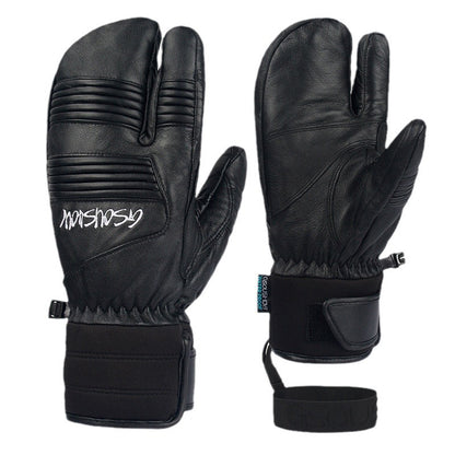 Outdoor warm and waterproof skiing/cycling gloves