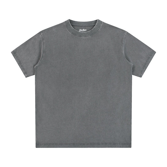 Vintage Fitness Round neck Short Sleeved T-shirts