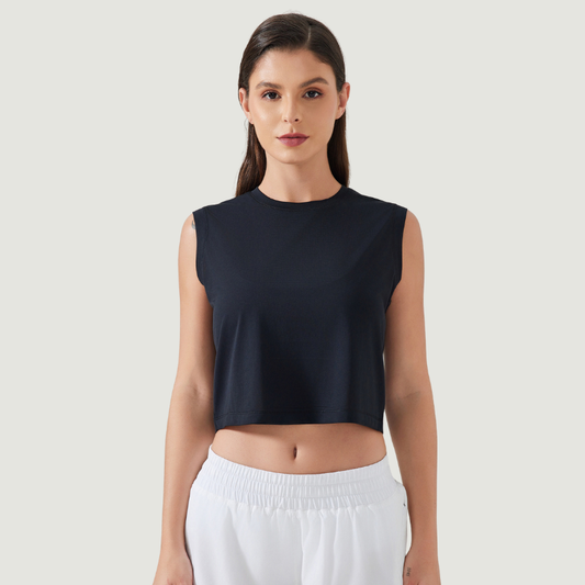 Wholesale sports vest short loose top | Wonderxfans bulk activewear