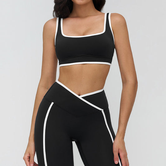 Wholesale Women's contrasting color sports bra | Wonderxfans bulk activewear