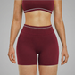 Wholesale high waisted contrasting sports shorts