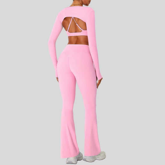 Wholesale Naked Feel Sports Bra+Long sleeve | Wonderxfans bulk activewear