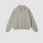 Wholesale Men’s Relaxed Half-Placket Polo Sweatshirt – Cotton Blend