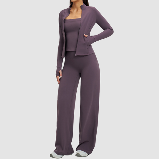 Wholesale Stand collar zipper jacket+vest+high-weighted loose | Wonderxfans bulk activewear