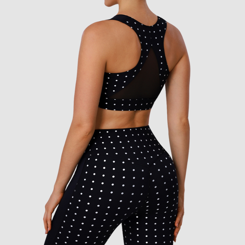 Wholesale Polka Dot activewear Yoga Set