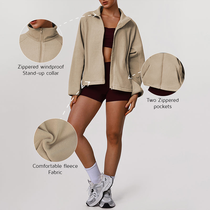 Wholesale fleece athetic jackets