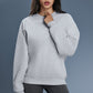 Roud neck fleece sweatshirts