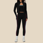 Wholesale Women's Sports Vest, Long Pants & Stand-Collar Jacket Yoga Set