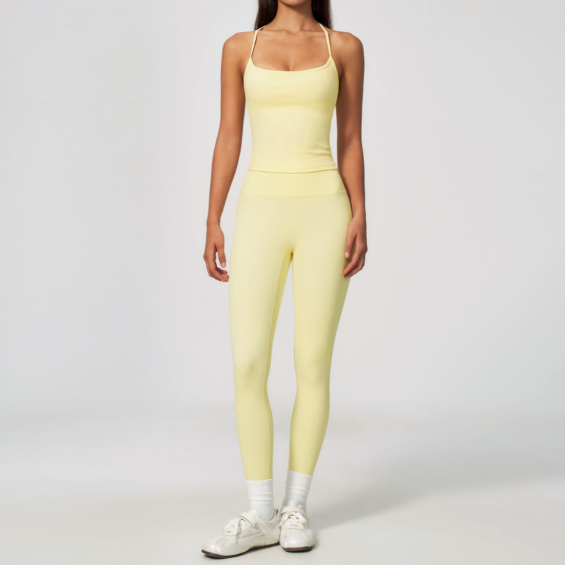 Wholesale 2-Piece Yoga Set – Camisole & Leggings Fitness Outfit